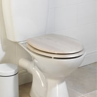 WC doska Beldray z MDF s povrchovou úpravou imitujúcou biely dub, univerzálna veľkosť, jednoduchá montáž, LA033710WOAK 4