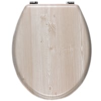 WC doska Beldray z MDF s povrchovou úpravou imitujúcou biely dub, univerzálna veľkosť, jednoduchá montáž, LA033710WOAK 5