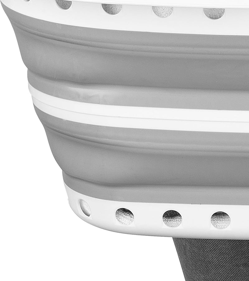 Beldray Összecsukható Szennyestartó 37L Ergonomikus Szürke Kétfüles Mosáskosár - Gray