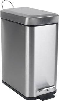 Beldray Rozsdamentes Pedálos Szemetes Puha Záródással - Stainless steel, rectangle 5
