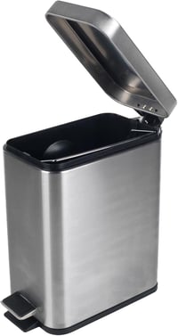 Beldray Rozsdamentes Pedálos Szemetes Puha Záródással - Stainless steel, rectangle 1