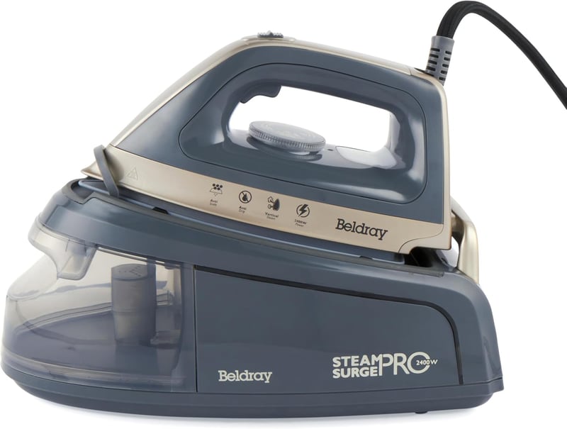 Beldray Titanium Steam Surge Pro gőzvasaló állomás 1.2L tartállyal, kerámia talppal