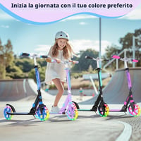 Trotinetă pliabilă BELEEV cu înălțime reglabilă, roți LED de 200 mm, pentru copii și adulți, până la 100 kg 8