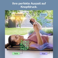 Saltea de masaj și stretching electronic Belena Air Stretch pentru tot corpul, cu funcție de încălzire, pentru umeri, spate și gât, stretching inspirat din yoga, 58x35x 6
