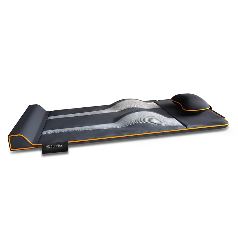 Saltea de masaj și stretching electronic Belena Air Stretch pentru tot corpul, cu funcție de încălzire, pentru umeri, spate și gât, stretching inspirat din yoga, 58x35x