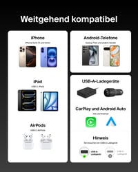 Set 2 cabluri de încărcare împletite Belkin USB-A la USB-C, 1,5 m, 15W, încărcare rapidă, compatibil cu iPhone 17/16, Galaxy S25, Pixel 10, iPad Pro, negru 5