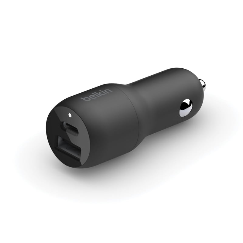 Duálna nabíjačka do auta Belkin 37W, USB-C PPS 25W a USB-A 12W, kompatibilná so Samsung Galaxy S23 S22 iPhone 14 13 12