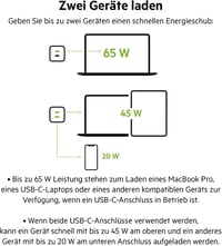 Belkin 65W USB-C hálózati töltő 2 porttal, GaN, Power Delivery 3.0 - fehér 4