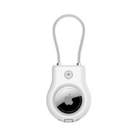 Husă Belkin AirTag cu cablu metalic, carcasă de protecție Secure Holder pentru AirTag, accesoriu anti-zgâriere, alb 1