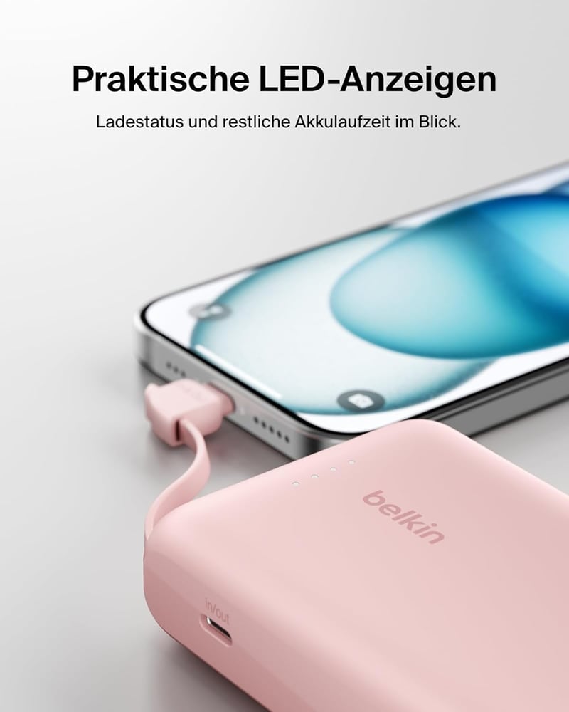 Belkin BoostCharge 10000 mAh Power Bank USB-C PD 20W gyorstöltés