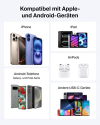Baterie externă Belkin BoostCharge 10000mAh, Încărcător portabil USB-C cu afișaj digital, 20W, pentru iPhone, Samsung, Pixel, iPad, Albastru 7