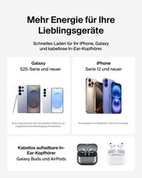 Belkin BoostCharge 2 v 1 skladacia bezdrôtová nabíjacia stanica kompatibilná s Qi2 MagSafe pre iPhone, AirPods, vrátane 30W adaptéra 6
