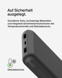Belkin BoostCharge 20000mAh Power banka s portami USB-C a USB-A – čierna 7