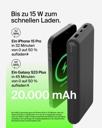 Belkin BoostCharge 20000mAh Power banka s portami USB-C a USB-A – čierna 4