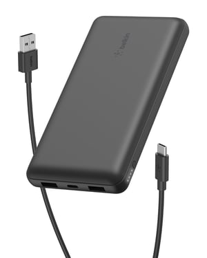 Belkin BoostCharge prijenosna baterija od 20000 mAh s USB-C i USB-A priključcima - crna