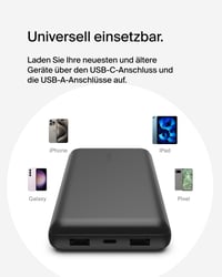 Belkin BoostCharge 20000mAh Power banka s portami USB-C a USB-A – čierna 5