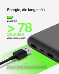 Belkin BoostCharge 20000mAh Power banka s portami USB-C a USB-A – čierna 3