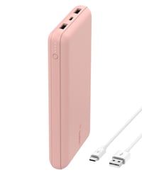Power bank Belkin BoostCharge 20000 mAh s portmi USB-C a USB-A, LED displejom, nabíjaním 3 zariadení súčasne, 15 W, ružové zlato 4