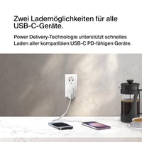 Nabíjačka Belkin BoostCharge 60W USB-C, 2 porty, rýchlonabíjačka PPS, 2x30W, kompatibilná s iPhone, Samsung, Pixel, iPad, kompaktná cestovná nabíjačka 3