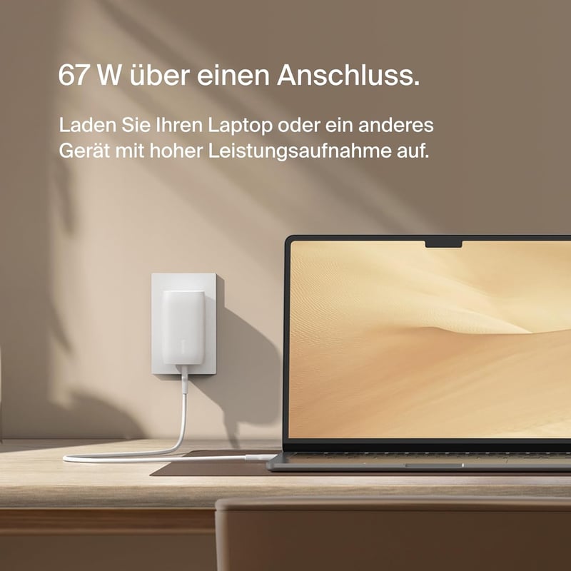 Belkin BoostCharge 67W USB-C töltő 3 porttal, iPhone 17/16 és MacBook Pro gyorstöltéshez - Charger