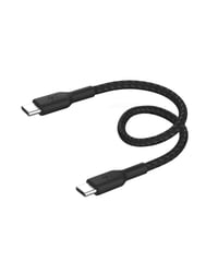 Opletený kábel Belkin BoostCharge USB-C/USB-C 15 cm – iPhone 16/15, Samsung Galaxy S24/S23, Pixel 9/8, iPad Pro – čierny 1