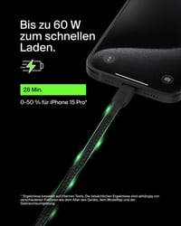 Opletený kábel Belkin BoostCharge USB-C/USB-C 15 cm – iPhone 16/15, Samsung Galaxy S24/S23, Pixel 9/8, iPad Pro – čierny 2