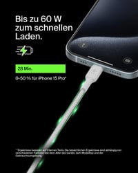 Opletený kábel Belkin BoostCharge USB-C – USB-C, 2 m, kompatibilný s iPhone 16/15, Galaxy S24/S23, Pixel 9/8, iPad Pro – biely 2