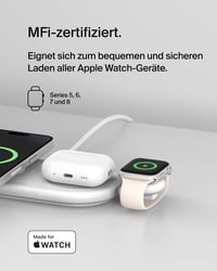 Prenosná USB-C nabíjačka Belkin BoostCharge pre Apple Watch – s certifikáciou MFi, kompatibilná s Apple Watch Series 10/9/8/7/Ultra, MacBookmi a iPhonom 16 2
