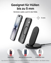 Indukčná nabíjacia stanica Belkin BoostCharge – bezdrôtová nabíjačka pre iPhone, Samsung Galaxy, Google Pixel, použiteľná aj s puzdrom 5