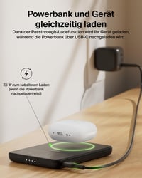 Baterie externă magnetică Belkin BoostCharge 5000 mAh cu inel magnetic - Negru 9