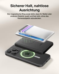 Baterie externă magnetică Belkin BoostCharge 5000 mAh cu inel magnetic - Negru 2