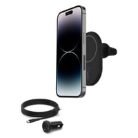 Belkin BoostCharge magnetický bezdrôtový držiak na telefón do auta a nabíjačka MagSafe pre iPhone 17, 16, 15, 14, 13, 12, Pixel, vrátane kábla a nabíjačky 1