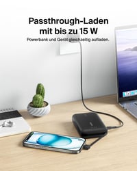 Power banka Belkin BoostCharge 10 000 mAh so vstavaným USB-C káblom, 20W PD – čierna 7