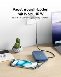 Powerbanka Belkin BoostCharge 10 000 mAh so vstavaným káblom USB-C, 20W PD – modrá 8