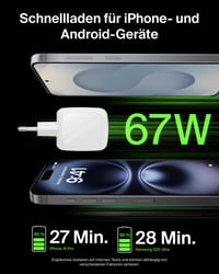 Belkin BoostCharge Pro 2-portová USB-C nabíjačka 67W GaN biela, rýchlonabíjanie pre MacBook, iPhone, iPad Pro, Samsung Galaxy, Pixel a Chromebook 4