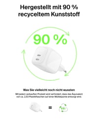 Belkin BoostCharge Pro 2-portová USB-C nabíjačka 67W GaN biela, rýchlonabíjanie pre MacBook, iPhone, iPad Pro, Samsung Galaxy, Pixel a Chromebook 8
