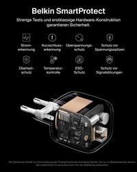 Belkin BoostCharge Pro 2-portová USB-C nabíjačka 67W GaN biela, rýchlonabíjanie pre MacBook, iPhone, iPad Pro, Samsung Galaxy, Pixel a Chromebook 6