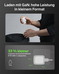 Belkin BoostCharge Pro 2-portová USB-C nabíjačka 67W GaN biela, rýchlonabíjanie pre MacBook, iPhone, iPad Pro, Samsung Galaxy, Pixel a Chromebook 3