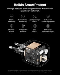 Dvojportová nabíjačka Belkin BoostCharge Pro USB-C, 67W GaN, rýchle nabíjanie pre MacBook, iPhone, iPad, zariadenia Galaxy, čierna 7