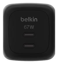 Dvojportová nabíjačka Belkin BoostCharge Pro USB-C, 67W GaN, rýchle nabíjanie pre MacBook, iPhone, iPad, zariadenia Galaxy, čierna 4