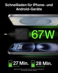 Dvojportová nabíjačka Belkin BoostCharge Pro USB-C, 67W GaN, rýchle nabíjanie pre MacBook, iPhone, iPad, zariadenia Galaxy, čierna 5