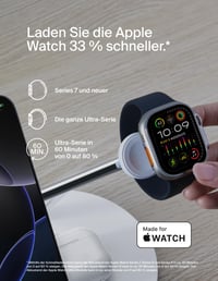 Belkin BoostCharge Pro 3-v-1 bezdrôtová nabíjačka Qi2, kompatibilná s MagSafe, nabíjacia stanica pre iPhone 17/16/Air, Apple Watch, AirPods, napájací adaptér 4