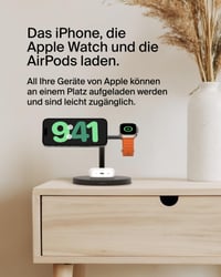 Nabíjacia stanica Belkin BoostCharge Pro 3 v 1 s bezdrôtovým nabíjaním Qi2, kompatibilná s MagSafe, nabíjačka pre iPhone 16, Apple Watch a AirPods, 40 W napájací adaptér 2