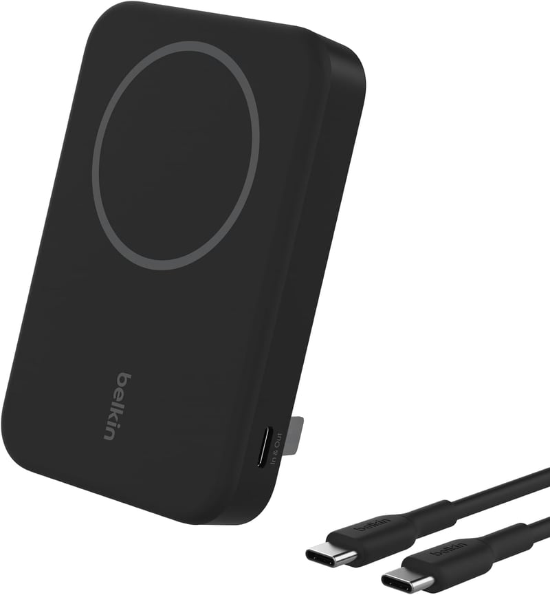 Belkin BoostCharge Pro vezeték nélküli power bank Qi2 – 8000 mAh, fekete