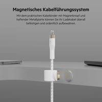Belkin BoostCharge Pro Flex fonott USB-C–Lightning kábel 20W MFi - fehér - 2 m 5