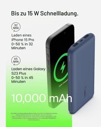 Power banka Belkin BPB011 10 000 mAh, 1× USB-C + 2× USB-A, 15 W – modrá 7