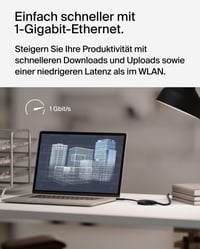 Adaptor Belkin Connect USB-C la Ethernet cu încărcare 100W, Gigabit (10/100/1000 Mbps), negru, compatibil cu iPhone 16 și Samsung Galaxy S24 3