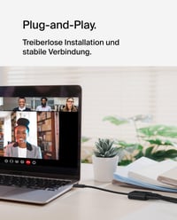 Adaptor Belkin Connect USB-C la Ethernet cu încărcare 100W, Gigabit (10/100/1000 Mbps), negru, compatibil cu iPhone 16 și Samsung Galaxy S24 5