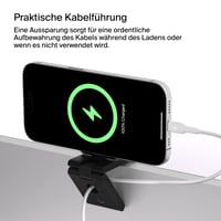 Belkin polohovateľný držiak na iPhone s MagSafe pre notebooky Mac – čierny, podpora funkcie Kamera v rámci kontinuity, videokonferencie, FaceTime, streamovanie 8