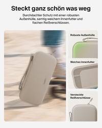 Belkin Gaming kemény tok Nintendo Switch 2-höz, AirTag-rekesszel, 12 játékkártya-hellyel - homokszín 6